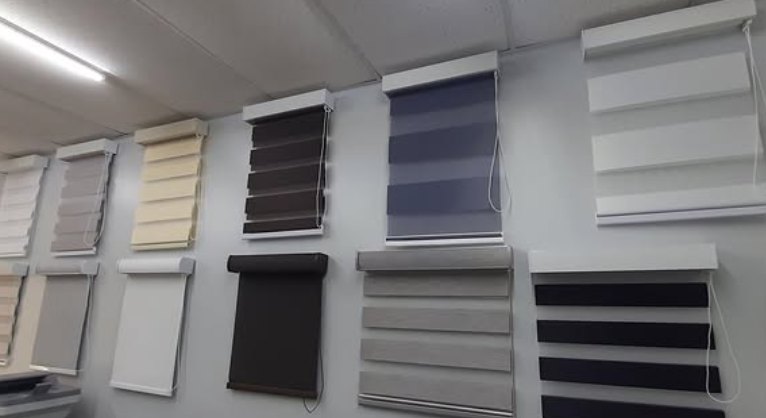 Fabric samples in the workshop
